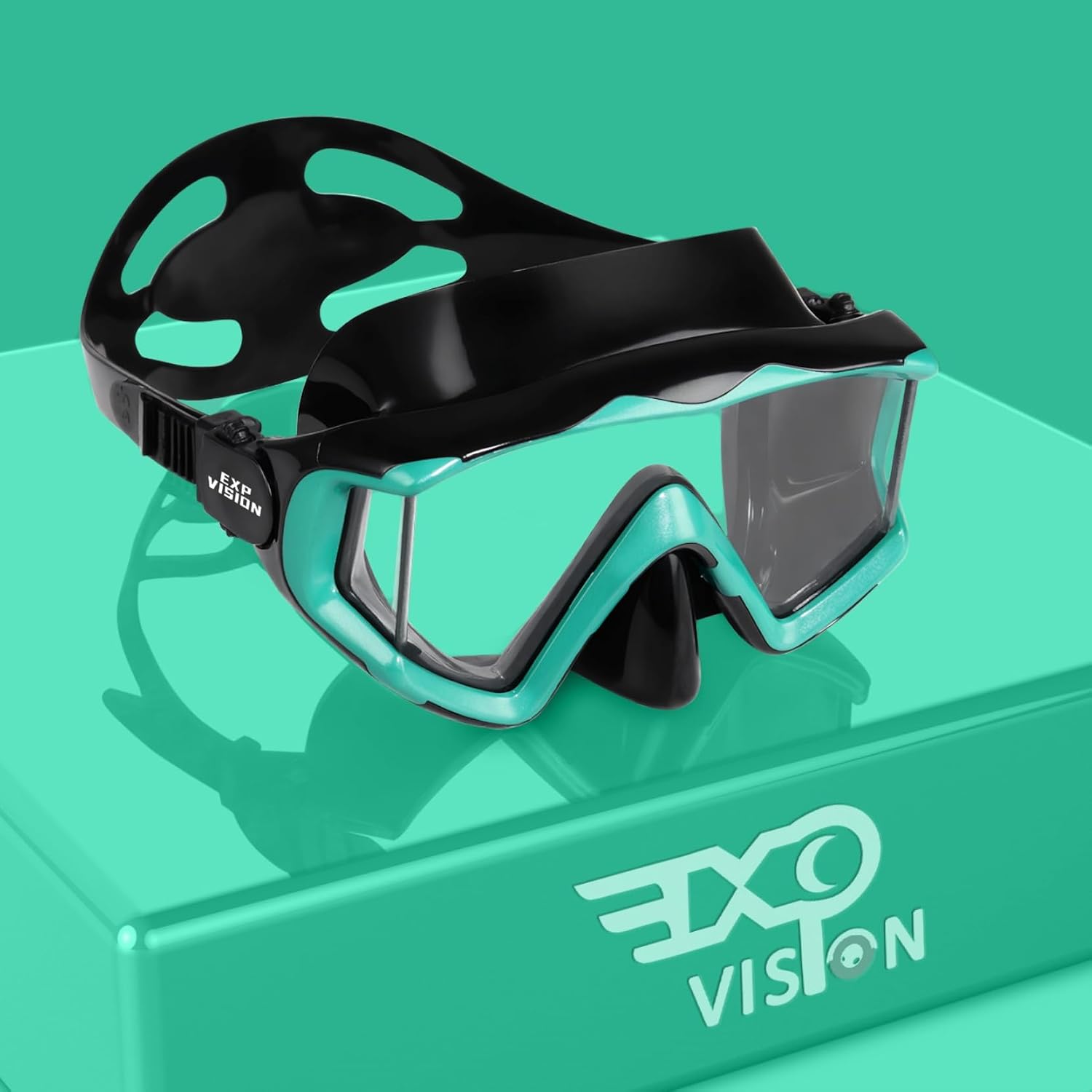 Adult Pano 3 Scuba Diving Mask, Tempered Glass Snorkel Mask Anti-Fog Swim Mask No Leakage Swim Goggles with Nose Cover Snorkeling Gear for Snorkeling