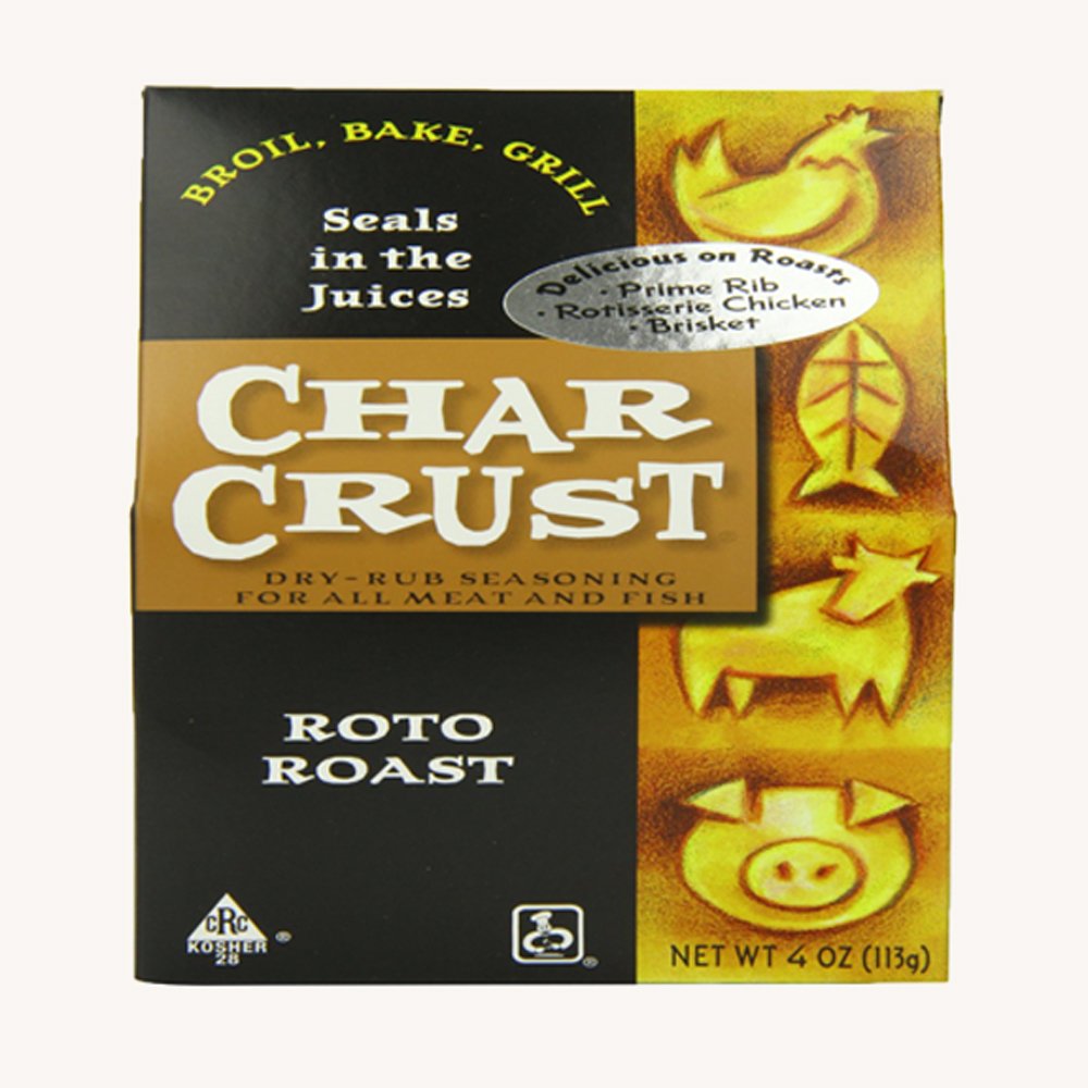 Char Crust Dry-Rub Seasoning - Kosher, CRC Parve (Roto Roast) (5 pack)
