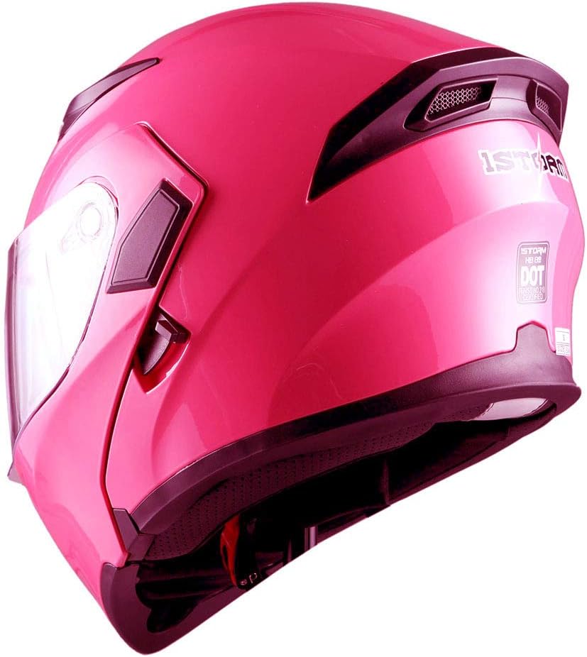 1Storm Motorcycle Modular Full Face Helmet Flip up Dual Visor Sun Shield: HB89
