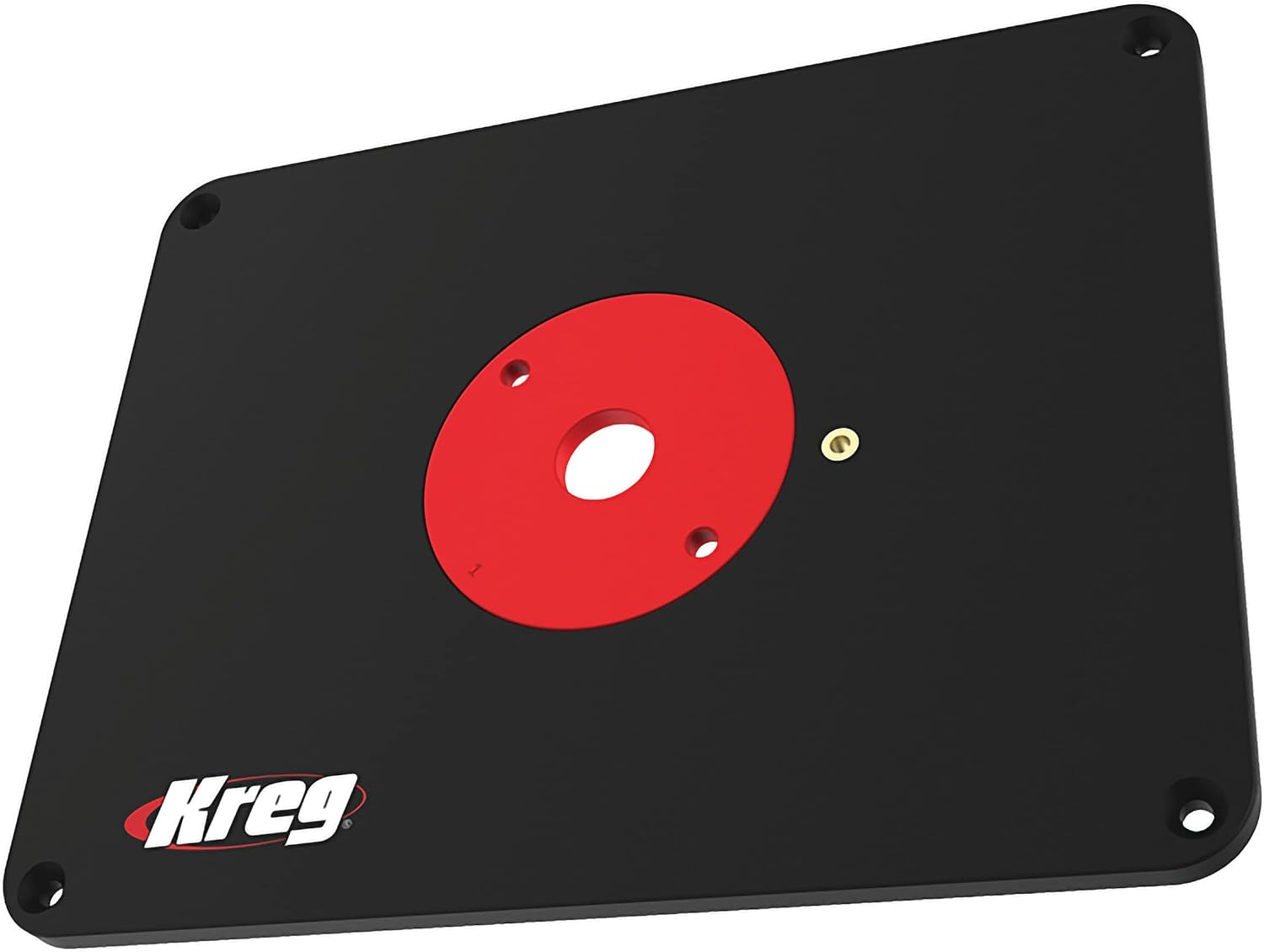 Kreg Precision Router Table Insert Plate - Undrilled Phenolic Router Plate for Custom Router Mounting - Level-Loc Rings - PRS4038