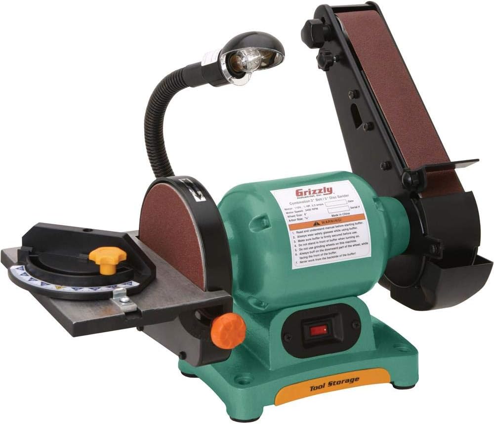 Grizzly Industrial H7761-2" x 27" Belt/6" Disc Combo Sander