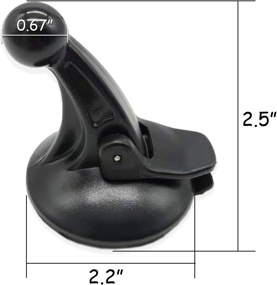 TIHOOD 2PCS GPS Windshield Mount Holder for Garmin Nuvi Suction Cup Car Windscreen