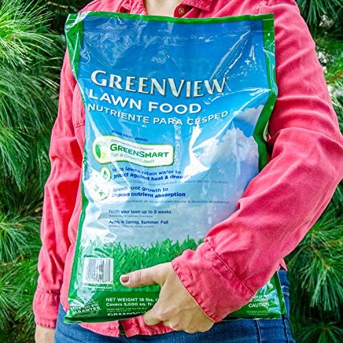 GreenView Lawn Food 48 lb. Bag, Covers 15,000 sq. ft. | 22-0-4 NPK formula - Restores soil nutrients - 8 weeks continuous feeding