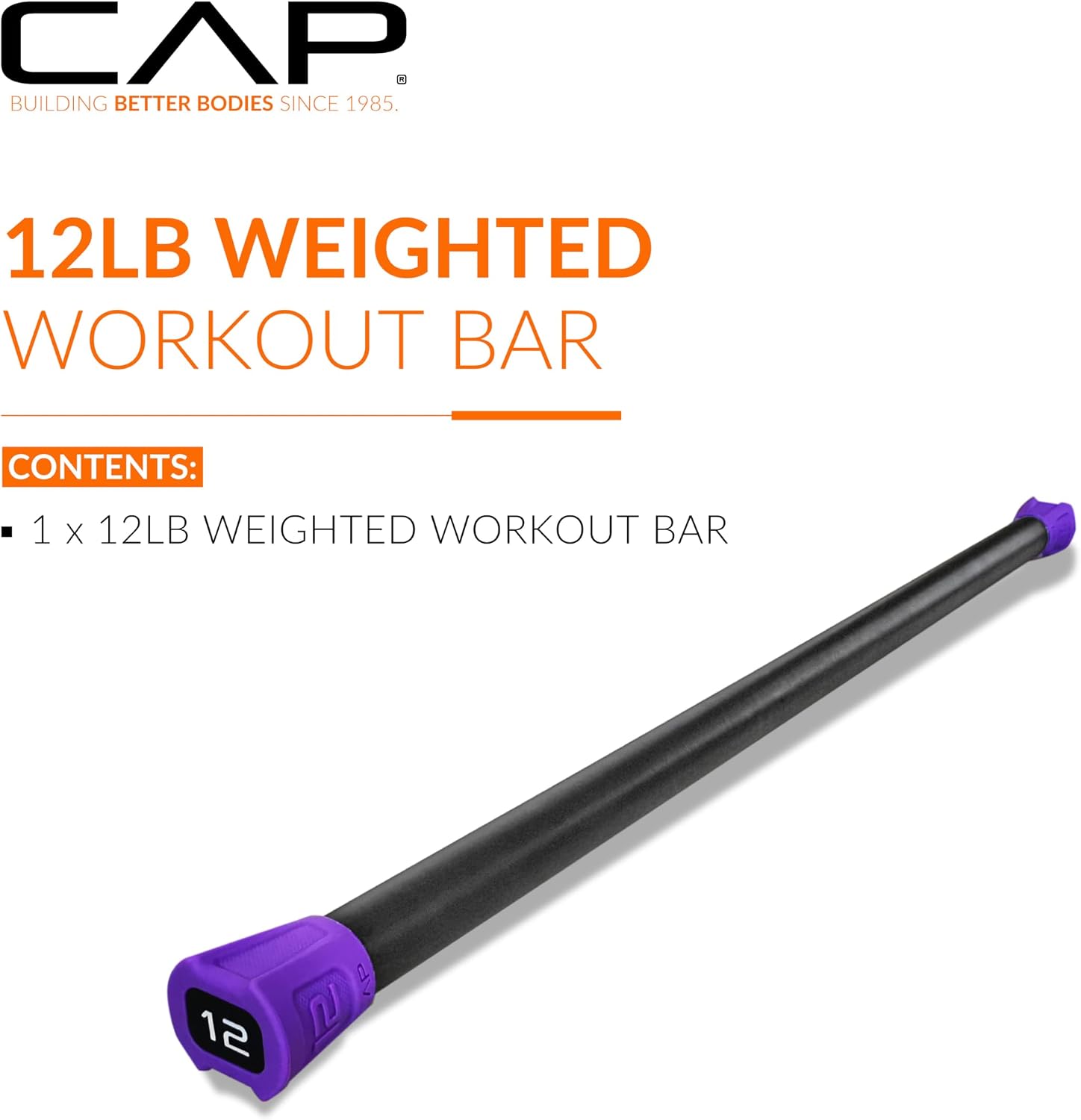 CAP Barbell Weighted Workout Bar | 5-20 lb | Multiple Options