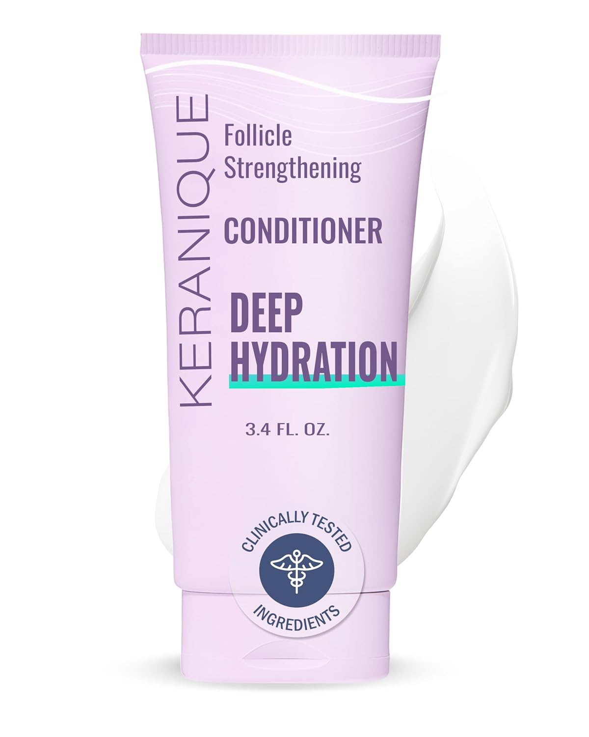 Keranique Keratin Conditioner Deep Hydration for Hair Growth and Thinning Hair, Volumizing, 8 Ounce