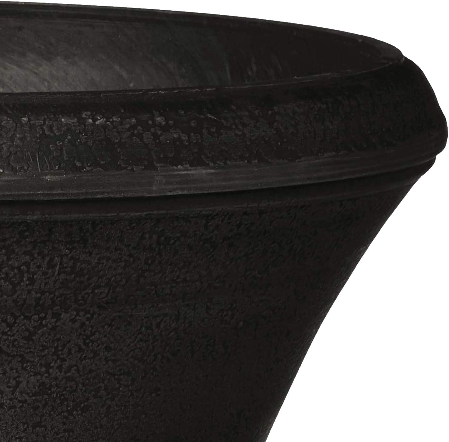 PSW HU40BK Bristol Urn Planter, 16 by 18-Inch, Black