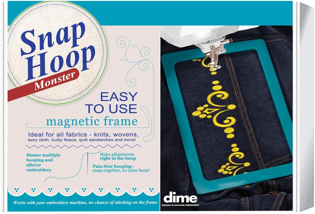 Snap Hoop Monster for Janome® (8" x 11") | Magnetic Embroidery Hoop for Machine Embroidery