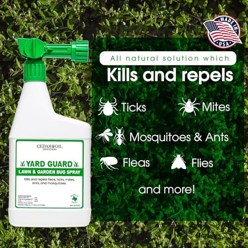 Yard Guard | Non-Toxic, Natural, Ready-to-Use Outdoor Pest Control Spray Safe for Pets & Family | Kills & Repels Fleas, Ticks, Flies, Ants, Mites