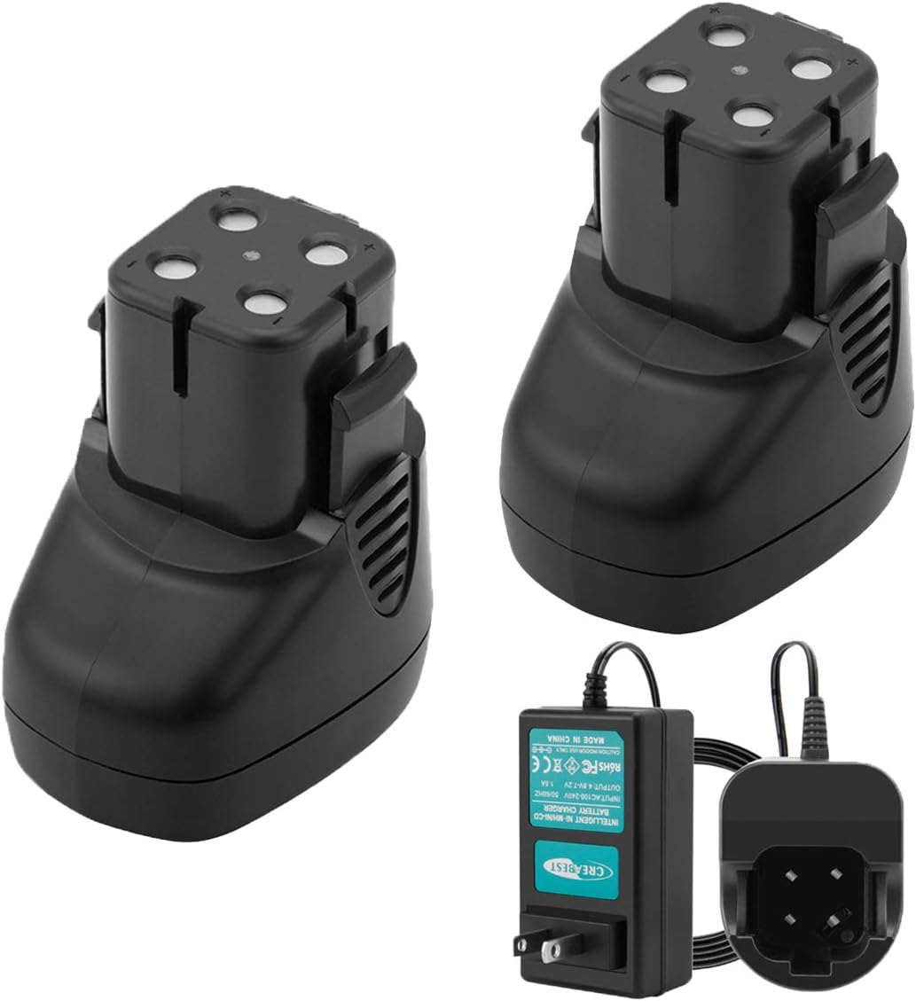CREABEST 2Packs 7.2V 3.5Ah Ni-MH Replacement Battery fits Dremel 757-01