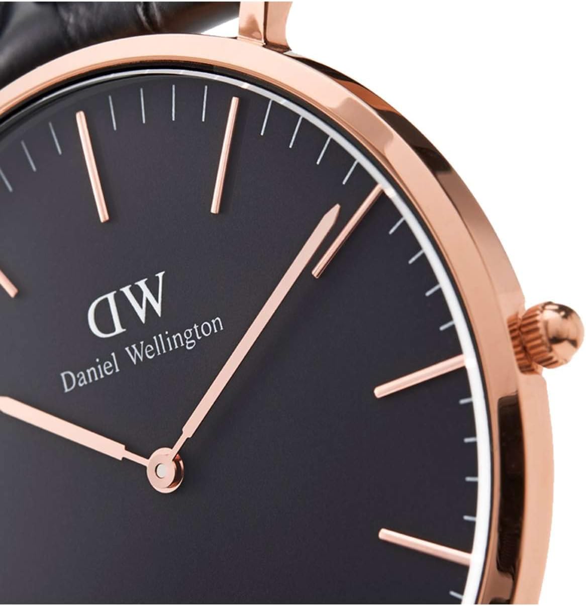 Daniel Wellington Classic Men’s Watch - 36mm - 40mm Case, Japanese Quartz Movement, Leather Strap, Water Resistant, Analog Watch for Men - Sheffield