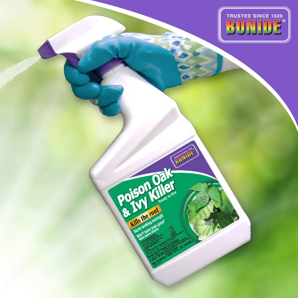 Bonide Poison Oak & Ivy Killer, 32 oz Ready-to-Use Spray | For Home Gardening, Fast-Acting Formula, Kills the Roots