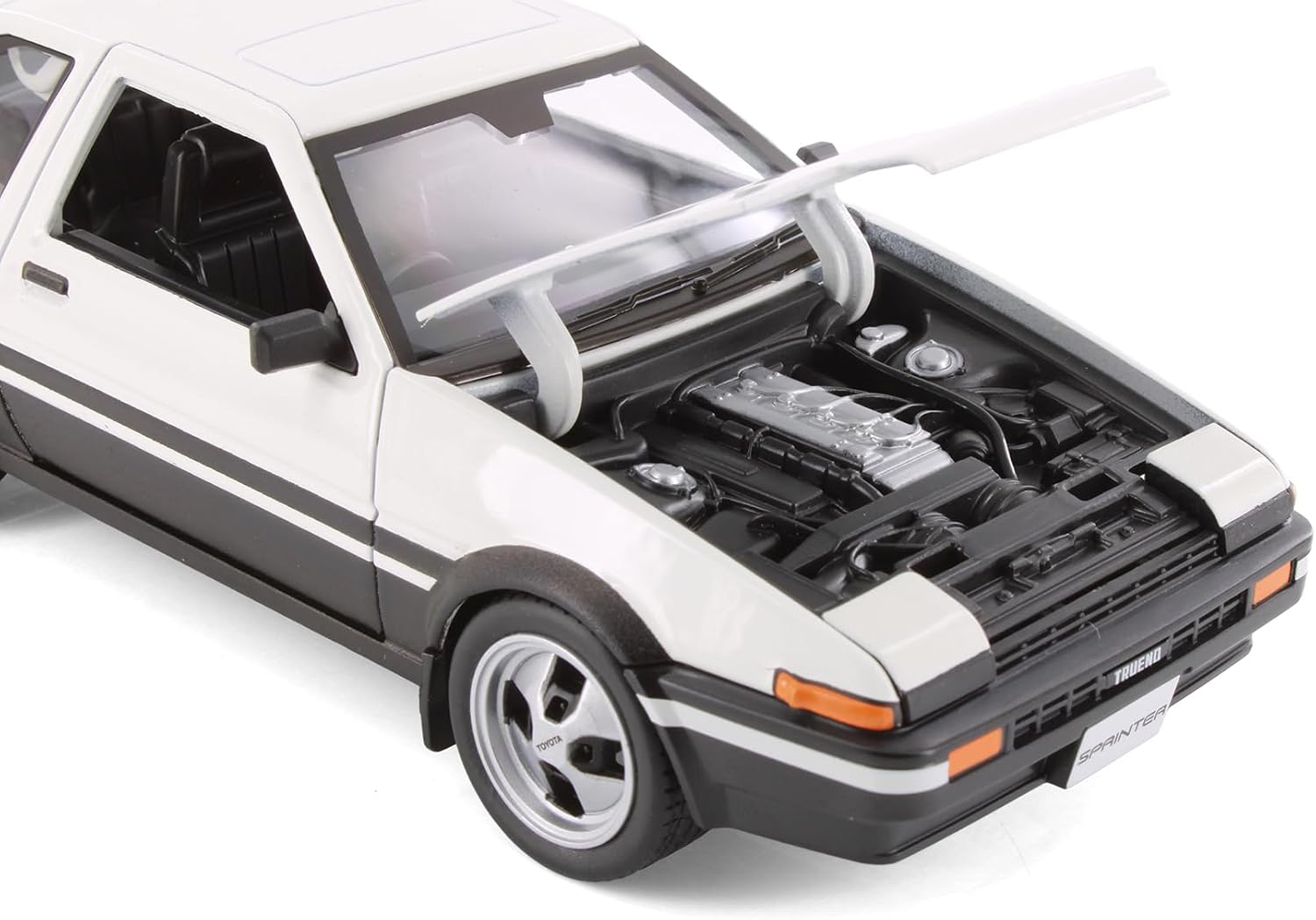 Toyota Sprinter Trueno AE86 37916-1/24 Scale Diecast Model Car (White)