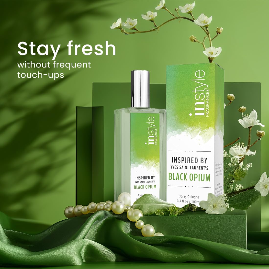 Instyle Fragrances | Inspired by Ralph Lauren's Romance | Women’s Eau de Toilette | Vegan, Paraben Free, Phthalate Free | Never Tested on Animals | 3.4 Fluid Ounces