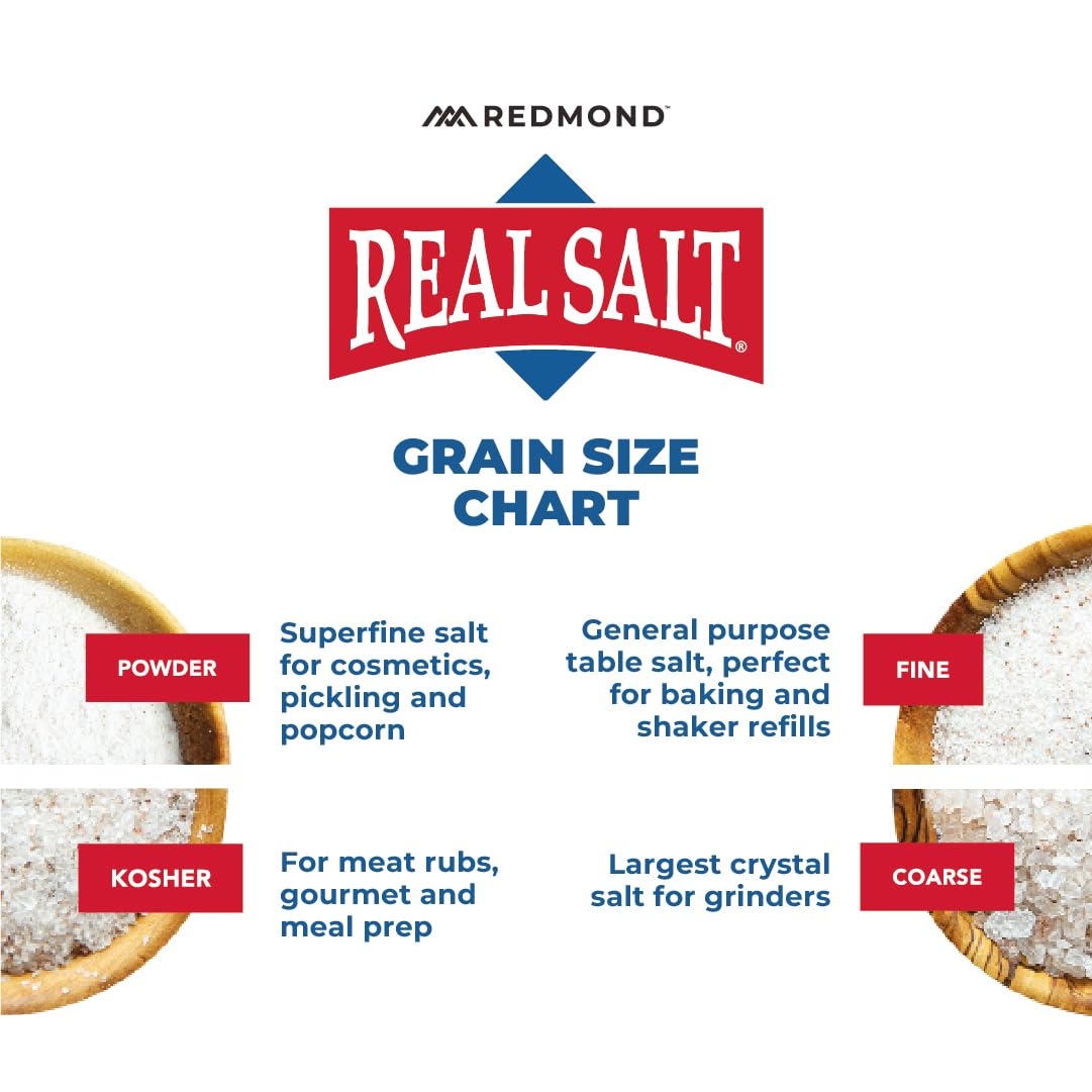 Redmond - Real Salt Seasoning, Natural Unrefined Gluten Free 8.25 Ounce