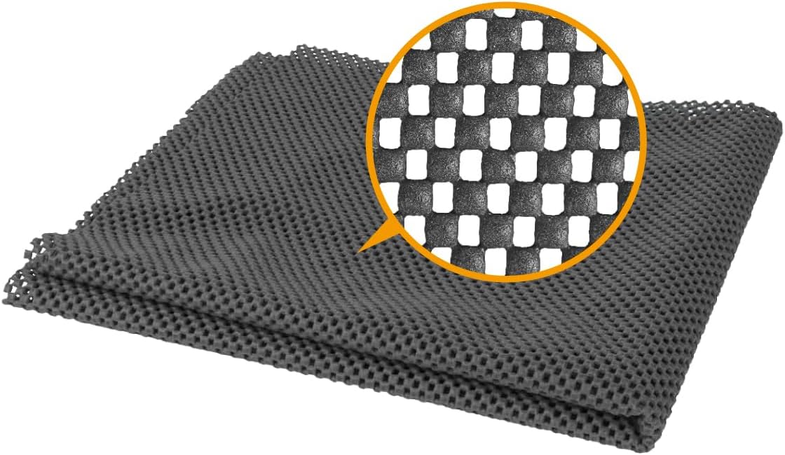 POWERTEC Heavy Duty Non Slip Mat, Anti Slip Mat, 24" x 48" Non Slip Pad Tool Mats for Woodworking Router, Workshop, Sanding, Cabinet, Workbench, Toolbox Drawer & Shelf Liner (71014)