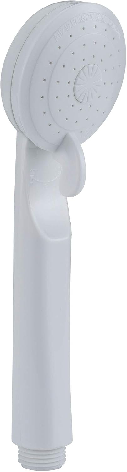 RecPro 4" RV Tub & Shower Diverter Faucet, White/Smoke, Handheld
