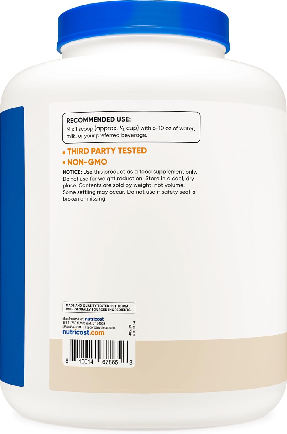Nutricost Whey Protein Isolate Powder (Vanilla) 2LBS