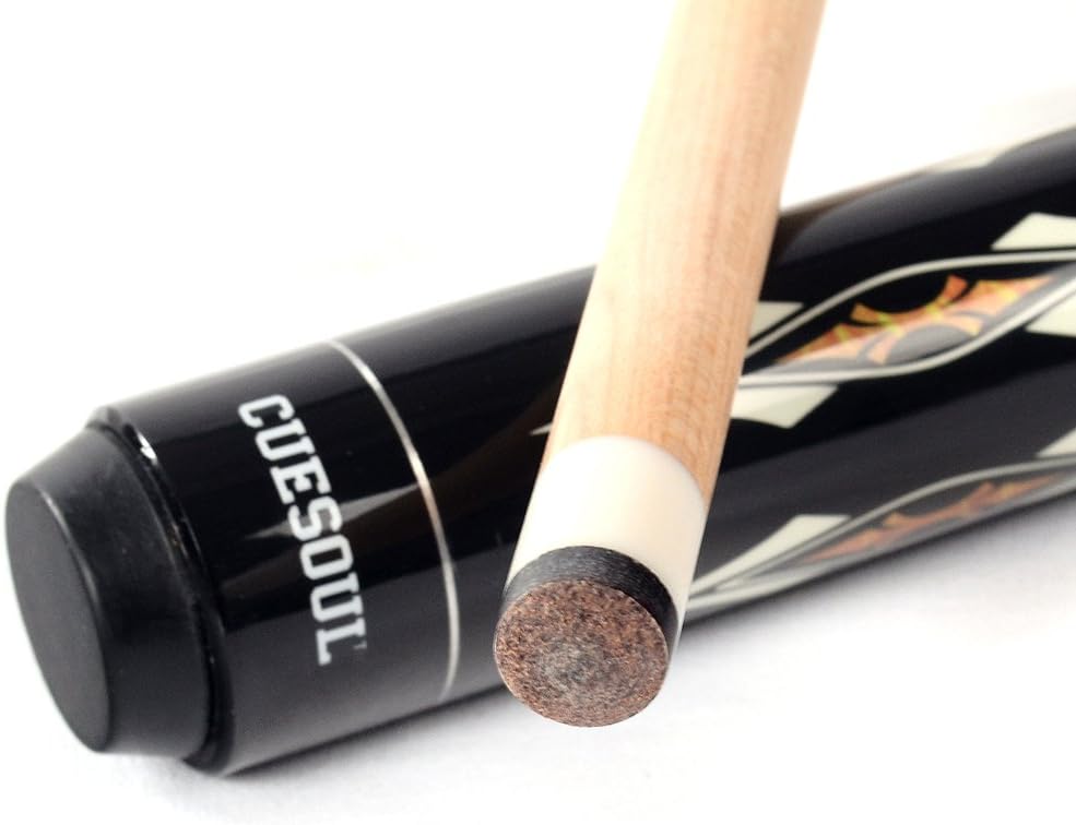CUESOUL 19oz Pool Cue Sticks with Hard Pool Cue Case