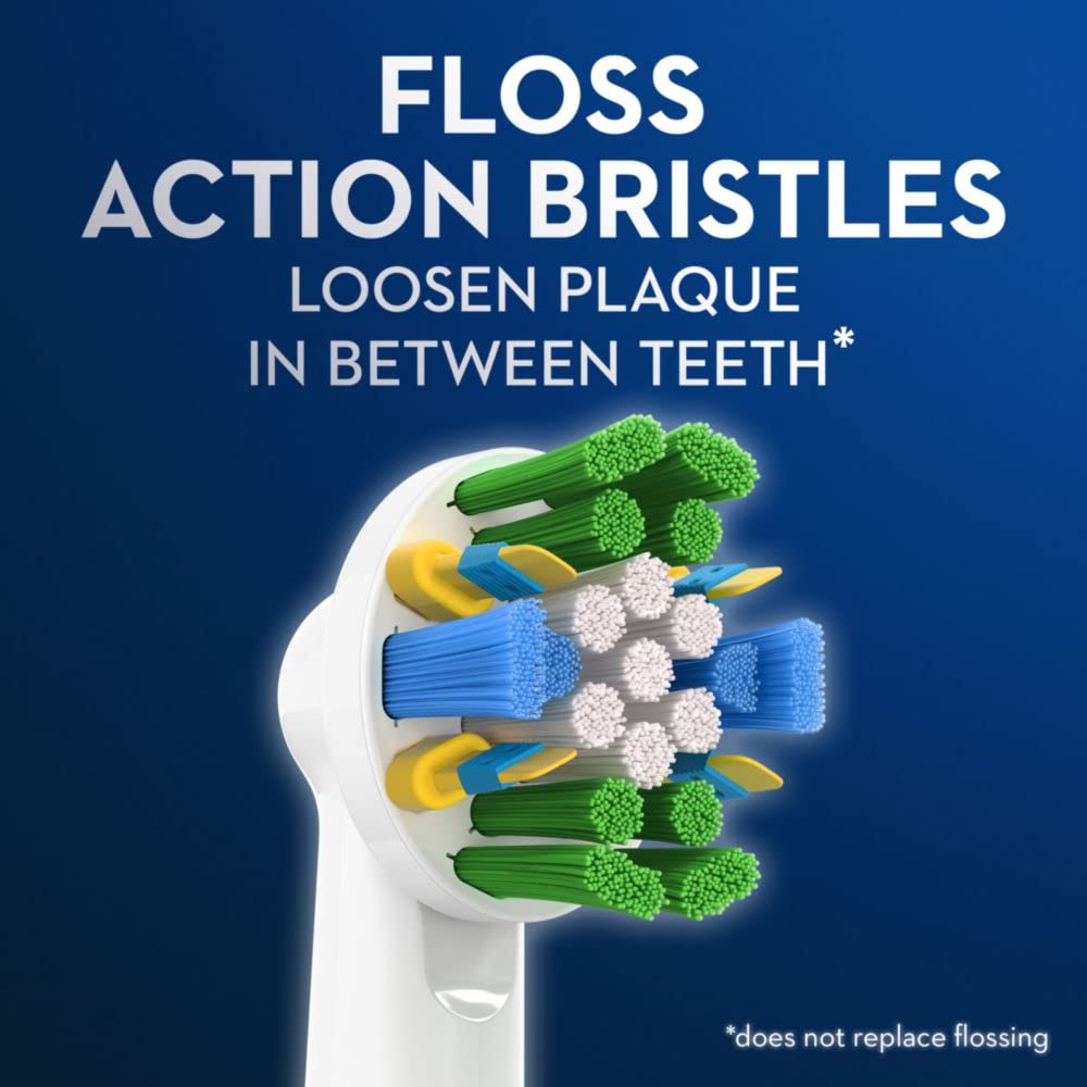 Oral-B FlossAction Electric Toothbrush Replacement Brush Heads Refill, 3ct