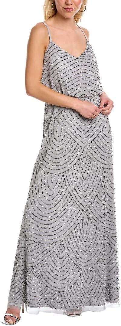 Adrianna Papell Women's Long Blouson Dress