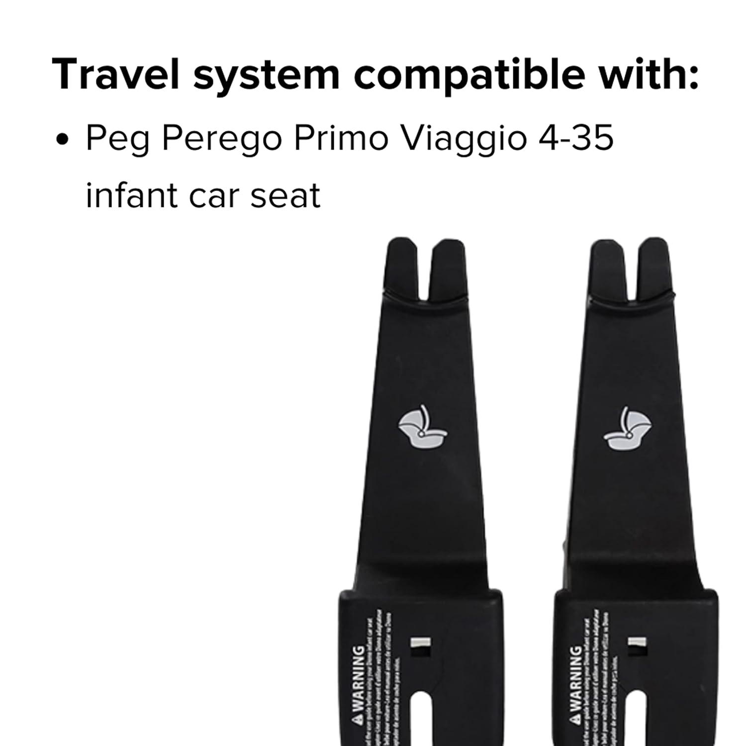 Diono Quantum Car Seat Adapter, Compatible with Nuna/Maxi/Cybex/Uppa Infant Baby Car Seats, Durable, Attachment for Travel System