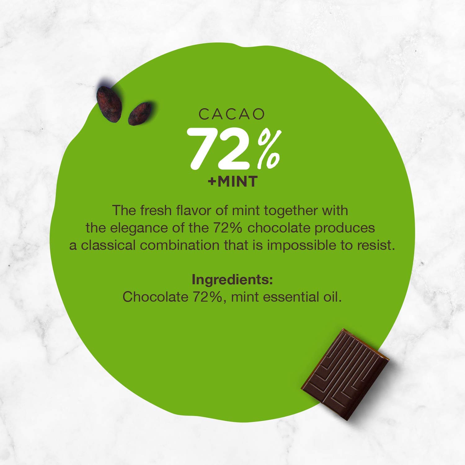Hoja Verde Dark Chocolate Sugar, Dairy Free Bars, Keto Friendly, Certified Organic | Vegan, Natural, Non-GMO and Gluten Free (100% Pure)