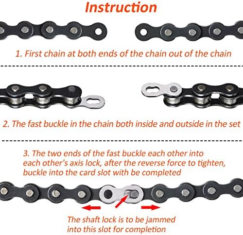 8 Pairs Bicycle Missing Link for 6, 7, 8, 9, 10 Speed Chain Master Link for Bicycle Chain Reusable Bike Parts, Silver