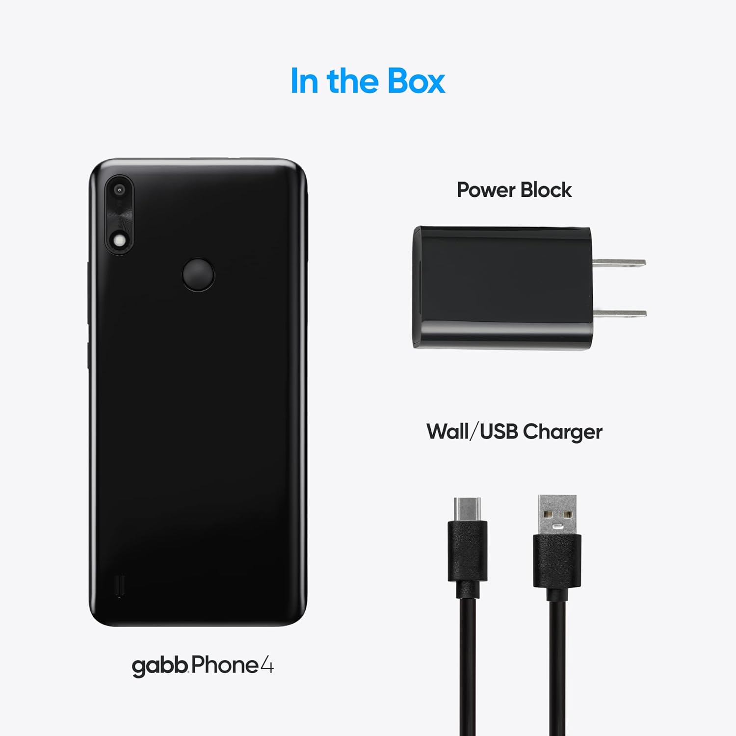 Gabb Phone 4 - Kids Phone, GPS Tracker, No Internet, Black | Phone for kids ages 8-12, parental controls, no social media, no internet browser