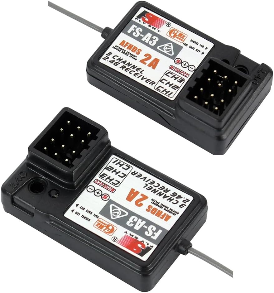 2Pcs Flysky FS-A3 AFHDS2A 2.4G 3CH Receiver for GT2E GT2G Transmitter