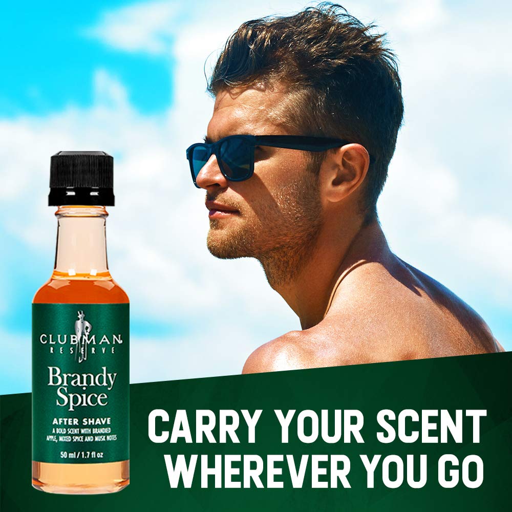 Clubman Reserve Brandy Spice After Shave Lotion – Bold, Masculine Fragrance, Aftershave for Men, 6 oz