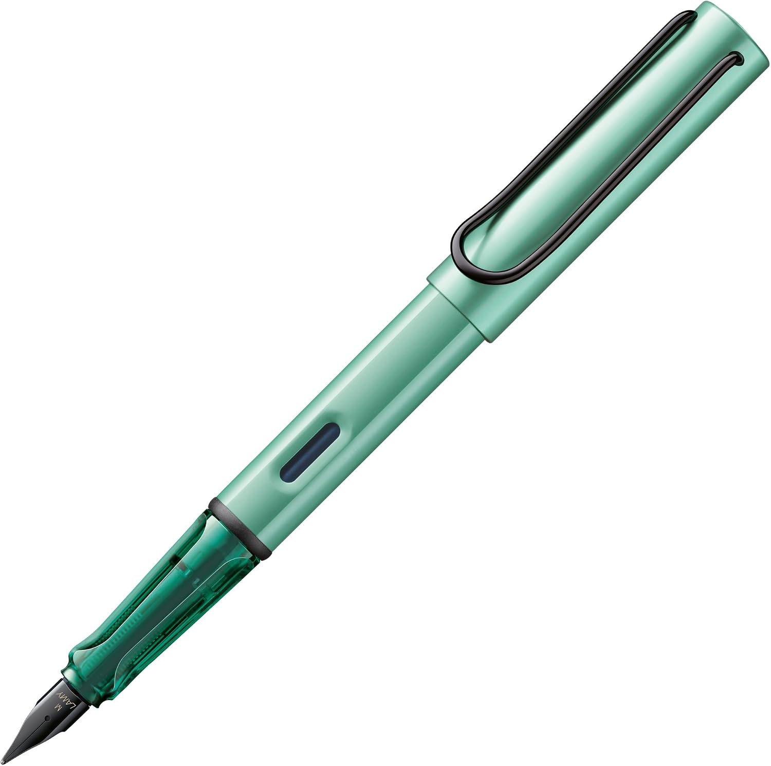 LAMY AL-star black - Fountain Pen with ergonomic grip & black Left-Handed steel nib (LH) in size M - lightweight aluminum body - including LAMY T 10 blue cartridge