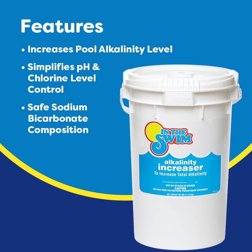 In The Swim pH Increaser for Pools - 5 Pounds | Granular 100% Sodium Carbonate (Soda Ash) to Raise pH Up