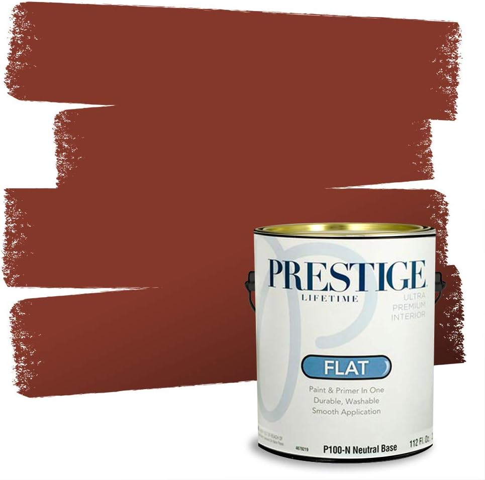 PRESTIGE Paints Exterior Paint and Primer In One, 1-Gallon, Satin, Comparable Match of Sherwin Williams* Grandeur Plum*