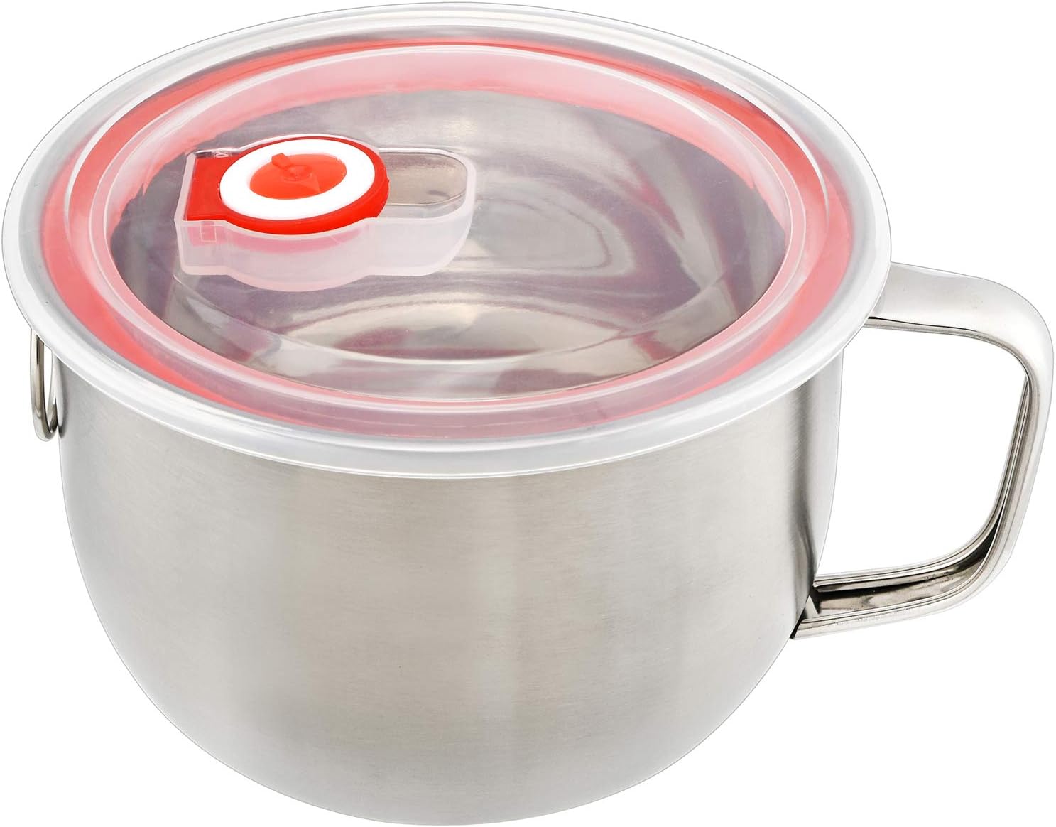 18/8 Stainless Steel Leak Proof Food Storage Container with Handle and Lid, Snack Bowl, Stainless Steel Bento Lunch Box, Soup Bowl, Noodle Pot