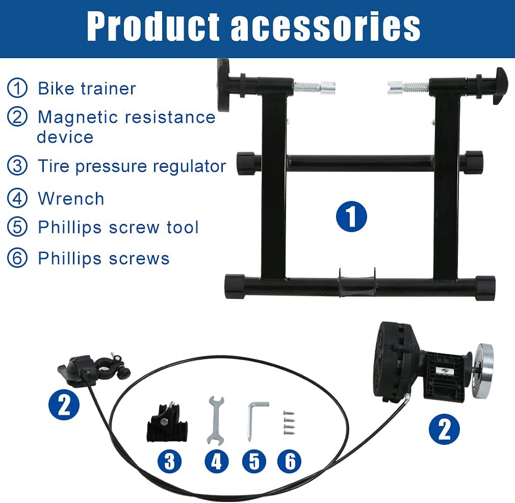 BestMassage Magnet Steel Bike Bicycle Indoor Exercise Trainer Stand