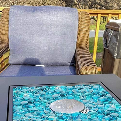 Stanbroil 10-Pound Fire Glass Cubes 1 inch, Crystal Ice Reflective | Fire Glass for Fireplace Fire Pit