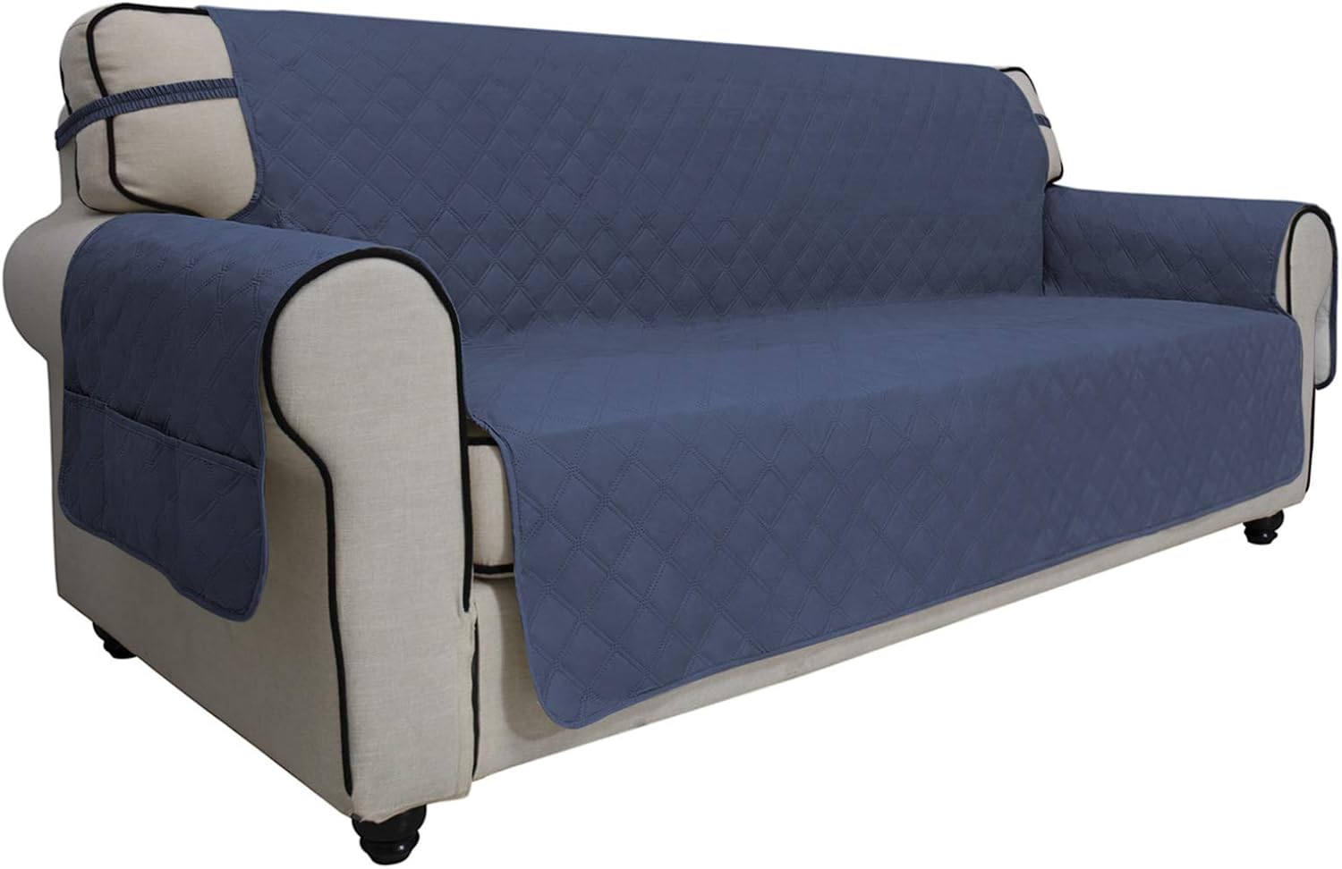 Easy-Going Waterproof Non-Slip Couch Cover, Small Recliner, Chocolate
