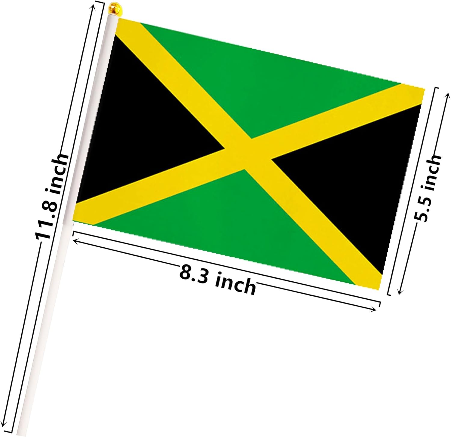 50 Pack Nicaragua Nicaraguan on Stick Flags,Small Mini Hand Held Nicaragua Nicaraguan Flags 5.5x8.3 Inch, Grand Opening, Carnival,Party Events Celebration