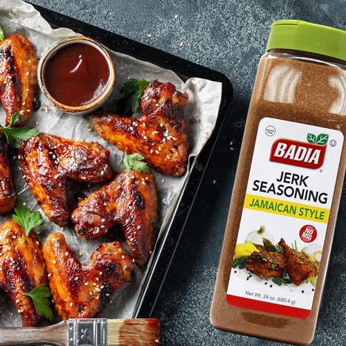 Badia Jerk Seasoning Jamaican Style, 24 oz – Caribbean Spice Blend | Bold Caribbean-inspired seasoning for chicken, pork, seafood, vegetables, grilling, roasting, and dry rub recipes