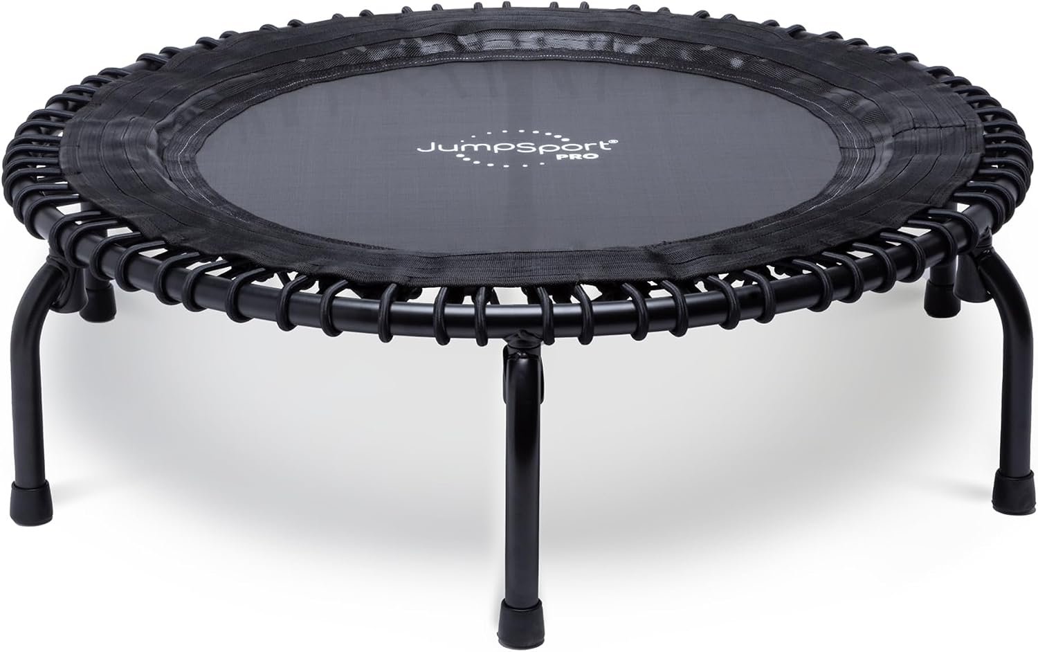 JumpSport 550 Workout Rebounder for Adults, 44" | PRO CE | Mini Exercise Fitness Trampoline Jumper with Cables | Black