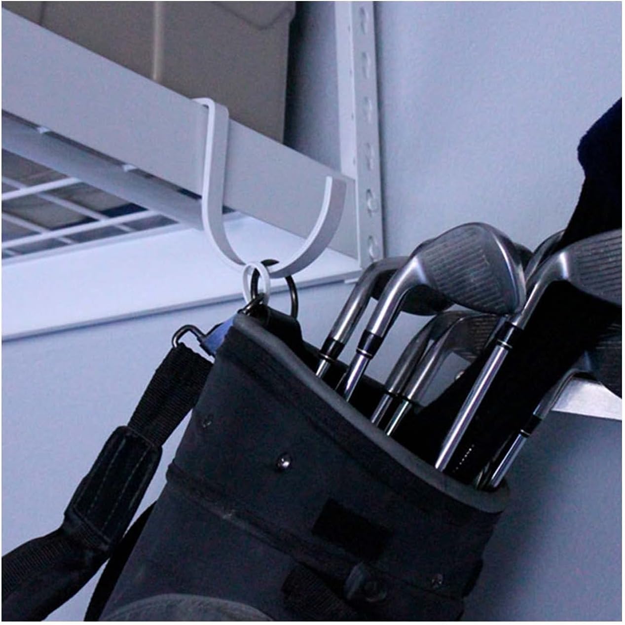 SafeRacks Heavy Duty White Steel Garage Accessory Hook Package