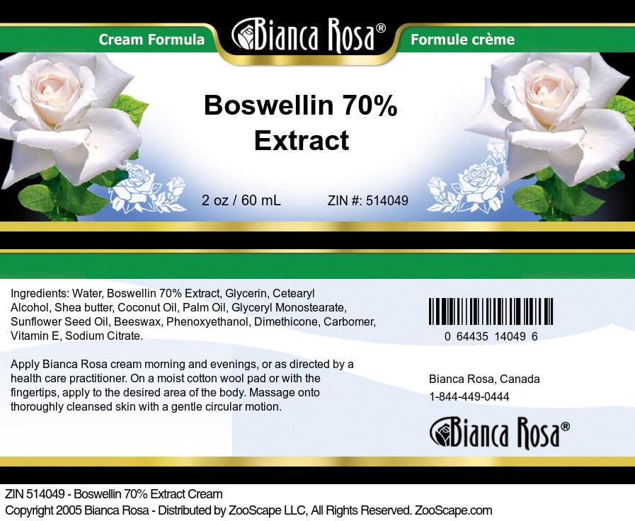 Bianca Rosa Boswellin 70% Extract Cream (2 oz, ZIN: 514049)