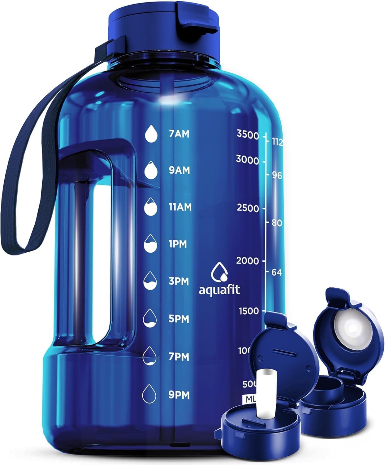 AQUAFIT 1 Gallon Water Bottle with Time Marker
