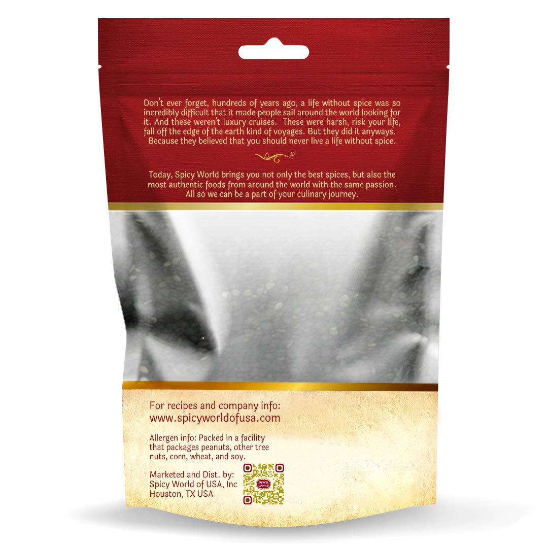 Raw Black Sesame Seeds 3 LB Bag - Natural - By Spicy World