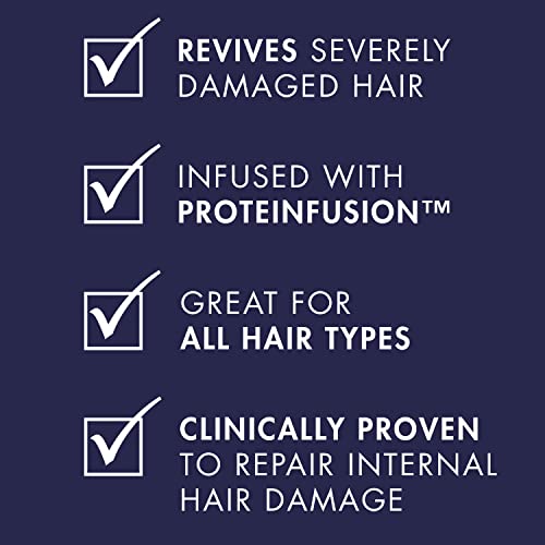 Nexxus Keraphix Shampoo and Conditioner - Damaged Hair Treatment System with Keratin Protein and Black Rice, 2 Count & 3 Repair Masks Treatment