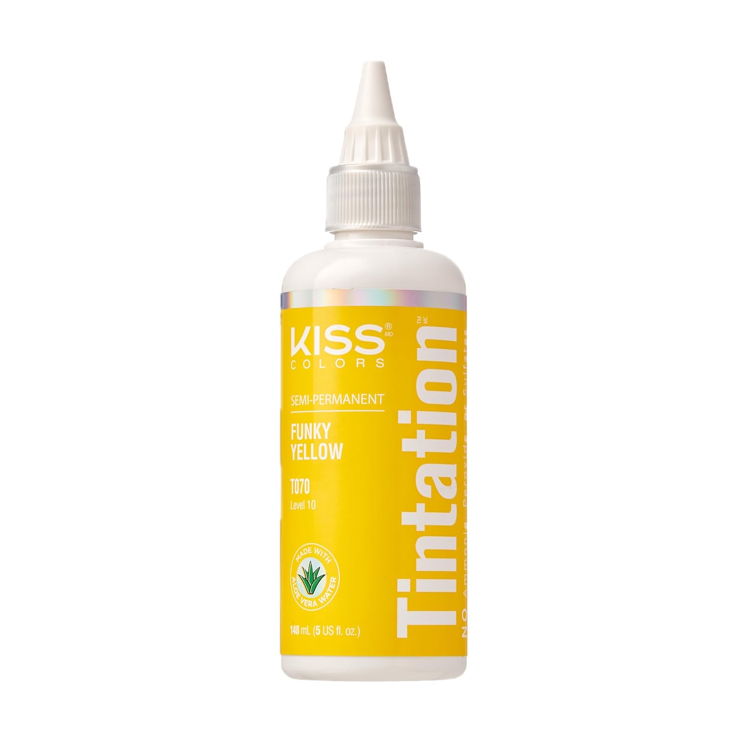 Red by Kiss Tintation Semi-Permanent Hair Color, Aloe Vera Water Based, Argan Oil, Olive Oil, Collagen & Keratin, Long-Lasting Color Dye (Honey Brown, 5 Fl Oz)