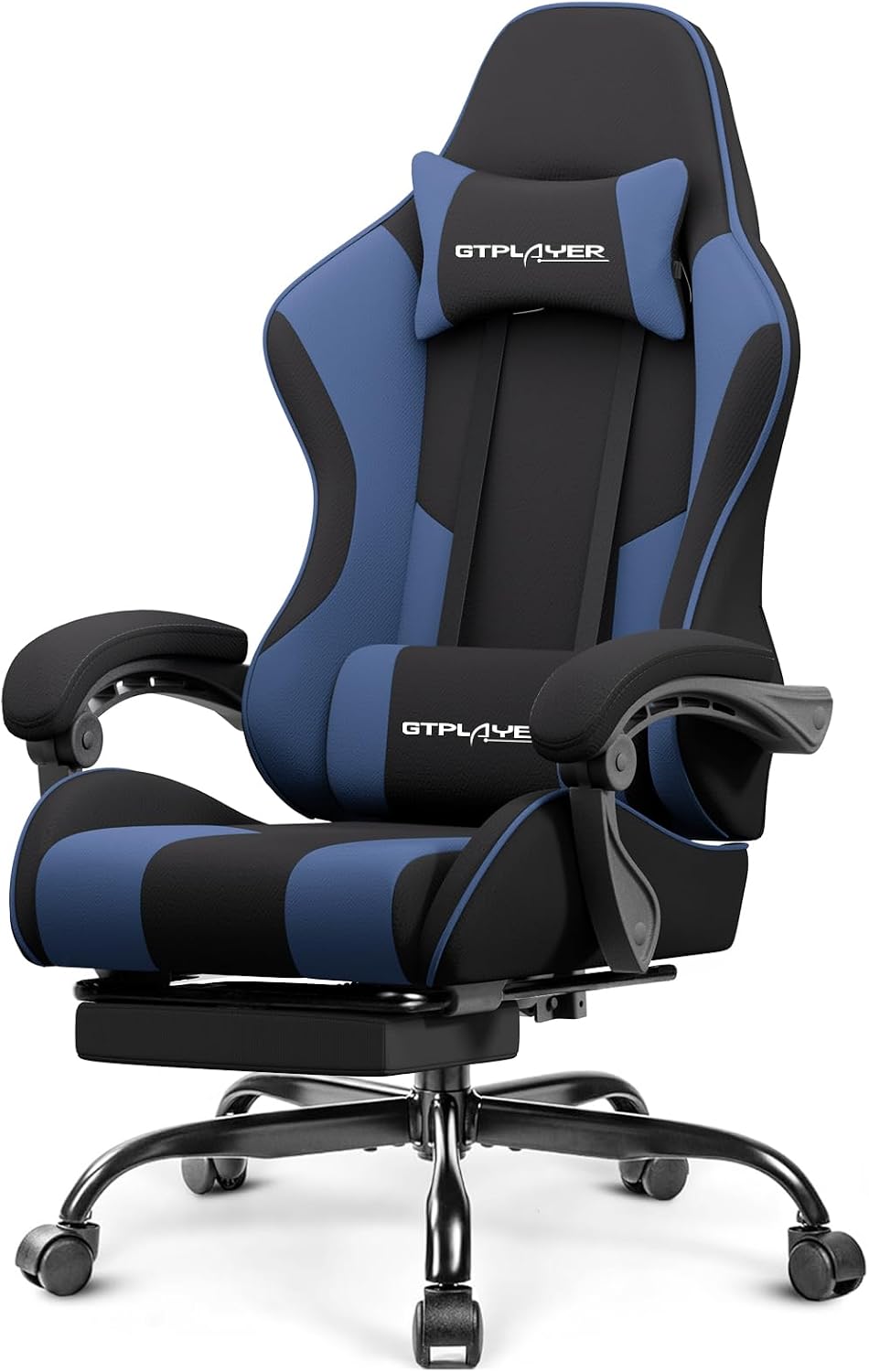 GTPLAYER Gaming Chair, Computer Chair with Footrest and Lumbar Support