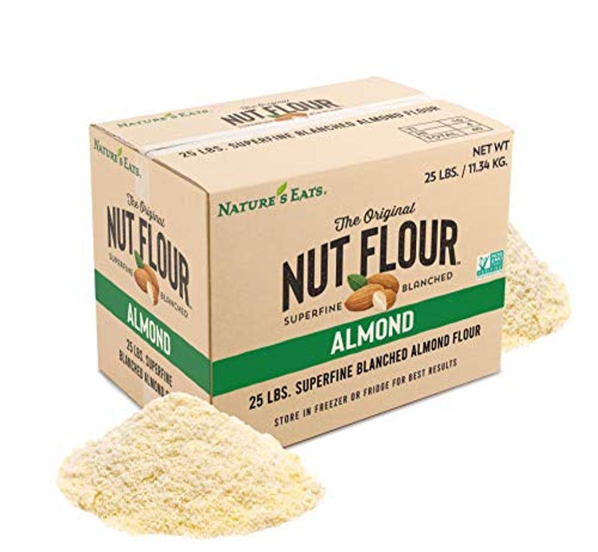 Nature’s Eats Superfine Almond Flour - Finely Sifted, Blanched Gluten Free Nut Flour for Bread, Pancake Mix, Muffins