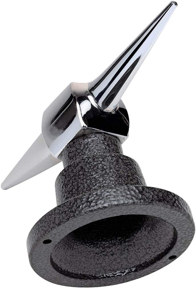 Eastwood Trim Anvil with Stand Stainless Steel Trim-Forming Tool - Unique Handle for Balance - Conical and Pyramid Tapered Horns - Square Flat Center