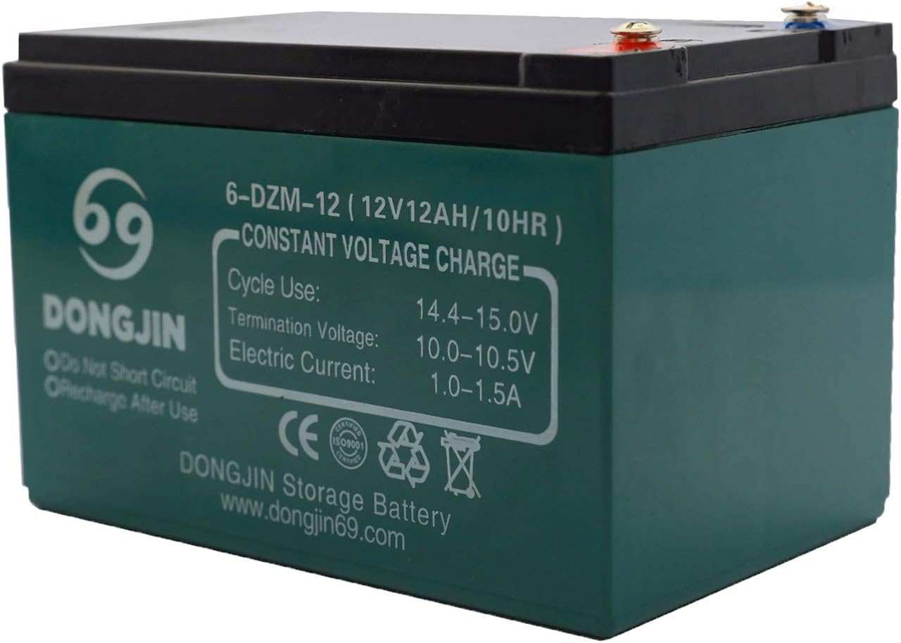4Pcs 12V 12Ah 6-DZM-12 Motorcycle Rechargeable Battery for Buggy Bike Scooter Go Kart ATV Pit Dirt Bike